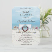 ビーチ結婚式フローラアーバーブライダルシャワー 招待状 (スタンド正面)