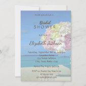 ビーチ結婚式フローラブライダルシャワー 招待状 (正面)