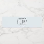 ビーチ結婚式ブルーの水色 ペットボトルラベル (シングルラベル)