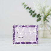 ビーチ結婚式プレイスカードスターフィッシュパープル プレイスカード (スタンド正面)