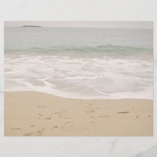 ビーチ結婚式プログラムカバーのみサンディビーチ (正面)