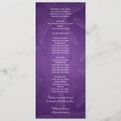 ビーチ結婚式プログラムヒトデの紫色 プログラム (裏面)