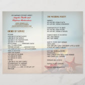 ビーチ結婚式プログラム (裏面)