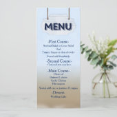 ビーチ結婚式ホワイトウッドの看板メニューカード メニュー (スタンド正面)