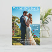 ビーチ結婚式マガジンカバー 招待状 (スタンド正面)