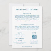 ビーチ結婚式マガジンカバー 招待状 (裏面)