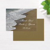 ビーチ結婚式メッセージカード (デスク)