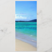 ビーチ結婚式メニューテンプレート メニュー (裏面)