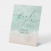 ビーチ結婚式モダンの恩恵を受けて貰え 台座サイン (正面)