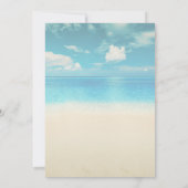 ビーチ結婚式ライツシーシェル披露宴 招待状 (裏面)