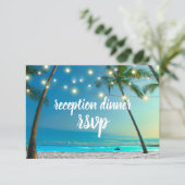 ビーチ結婚式ライツパームズ披露宴ディナー 出欠カード (スタンド正面)