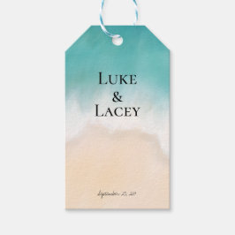ビーチ結婚式ラベル ギフトタグ