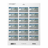 ビーチ結婚式ラベル ラベル (フルシート)