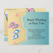 ビーチ結婚式上のビーチサンダル (正面/裏面)