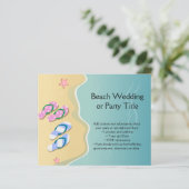 ビーチ結婚式上のビーチサンダル (スタンド正面)