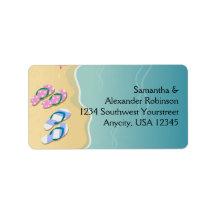 ビーチ結婚式上のビーチサンダル