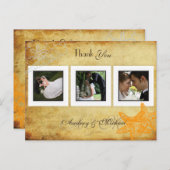 ビーチ結婚式写真ありがとうポストカード ポストカード (正面/裏面)