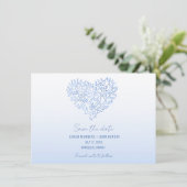 ビーチ結婚式写真の保存日付 セーブザデート (スタンド正面)