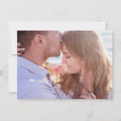 ビーチ結婚式写真の保存日付 セーブザデート (裏面)