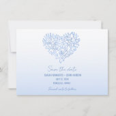 ビーチ結婚式写真の保存日付 セーブザデート (正面)