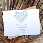 ビーチ結婚式写真の保存日付 セーブザデート