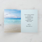 ビーチ結婚式写真サンキューカード サンキューカード (内部)