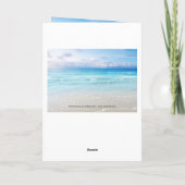 ビーチ結婚式写真サンキューカード サンキューカード (裏面)