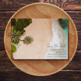 ビーチ結婚式写真 セーブザデート