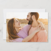 ビーチ結婚式写真 セーブザデート (裏面)