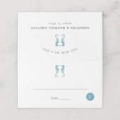 ビーチ結婚式座席表と食事の選択 プレイスカード (外部開封)