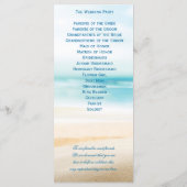 ビーチ結婚式式プログラム プログラム (裏面)