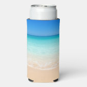 ビーチ結婚式我々が必要なのは愛ビーチ スリム缶クーラー (Seltzer裏面)