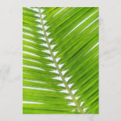 ビーチ結婚式披露宴ディナーシーシェルロープパーム メニュー (裏面)