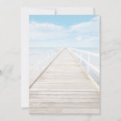 ビーチ結婚式招待状シーサイド/オーシャンサイド結婚ズ 招待状 (裏面)