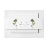 ビーチ結婚式招待状用帯ラップ 招待状ベリーバンド (正面例)