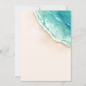 ビーチ結婚式招待状、シー海結婚ズ 招待状 (裏面)