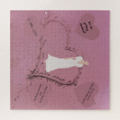 ビーチ結婚式招待状 ジグソーパズル (横)