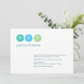 ビーチ結婚式招待状 招待状 (スタンド正面)