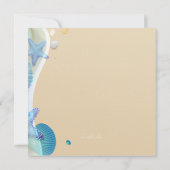 ビーチ結婚式招待状 招待状 (裏面)