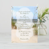 ビーチ結婚式招待状 招待状 (スタンド正面)