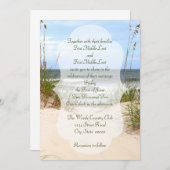 ビーチ結婚式招待状 招待状 (正面/裏面)