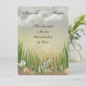 ビーチ結婚式招待状 招待状 (スタンド正面)