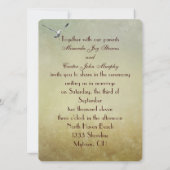 ビーチ結婚式招待状 招待状 (裏面)