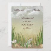 ビーチ結婚式招待状 招待状 (正面)