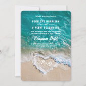 ビーチ結婚式招待状 招待状 (正面)