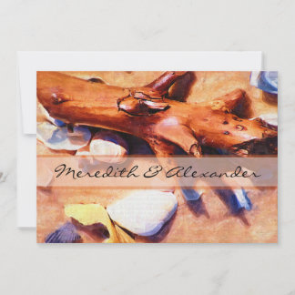 ビーチ結婚式招待状 招待状