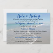 ビーチ結婚式招待状-海IIアートオンバック 招待状 (正面)