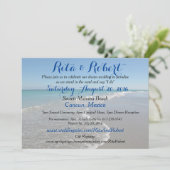 ビーチ結婚式招待状-海IIアートオンバック 招待状 (スタンド正面)