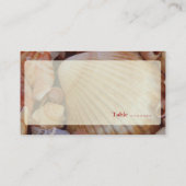 ビーチ結婚式数々の色のシーセル座席表 プレイスカード (裏面)