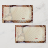 ビーチ結婚式数々の色のシーセル座席表 プレイスカード (正面/裏面)